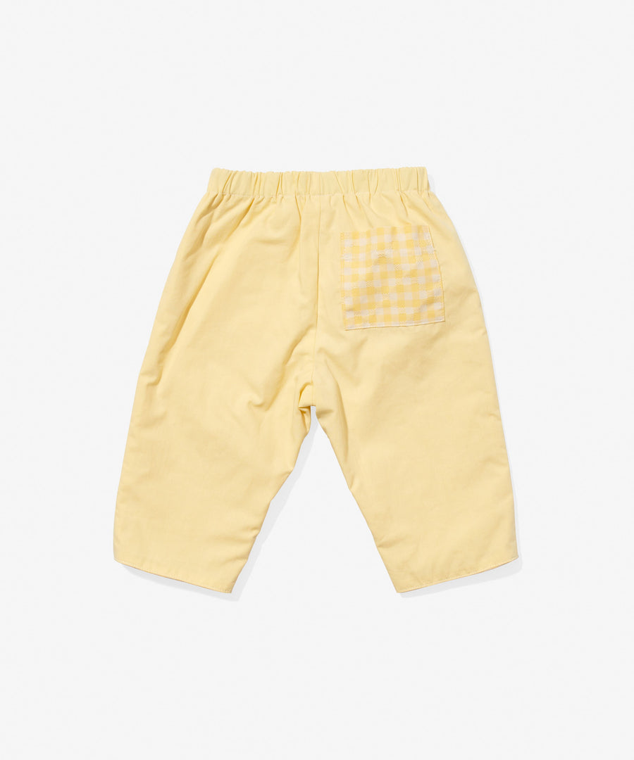 baby yellow reversible pants