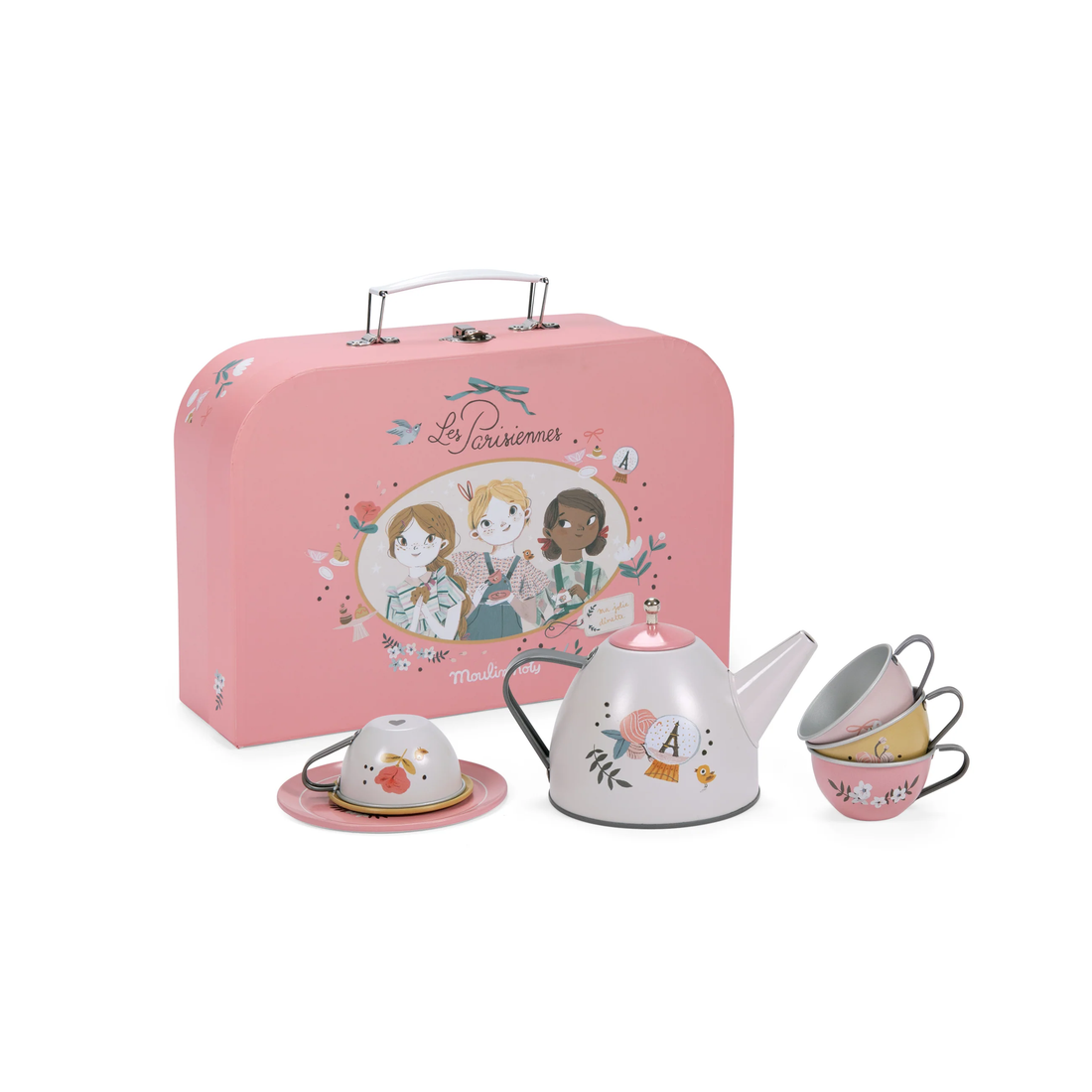 the parisiennes tea party set suitcase