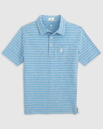 boys blue neese stripe polo