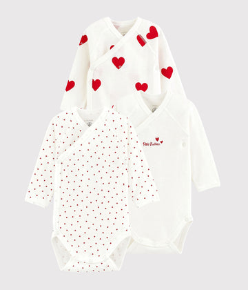 3 pk ls cross bodysuits