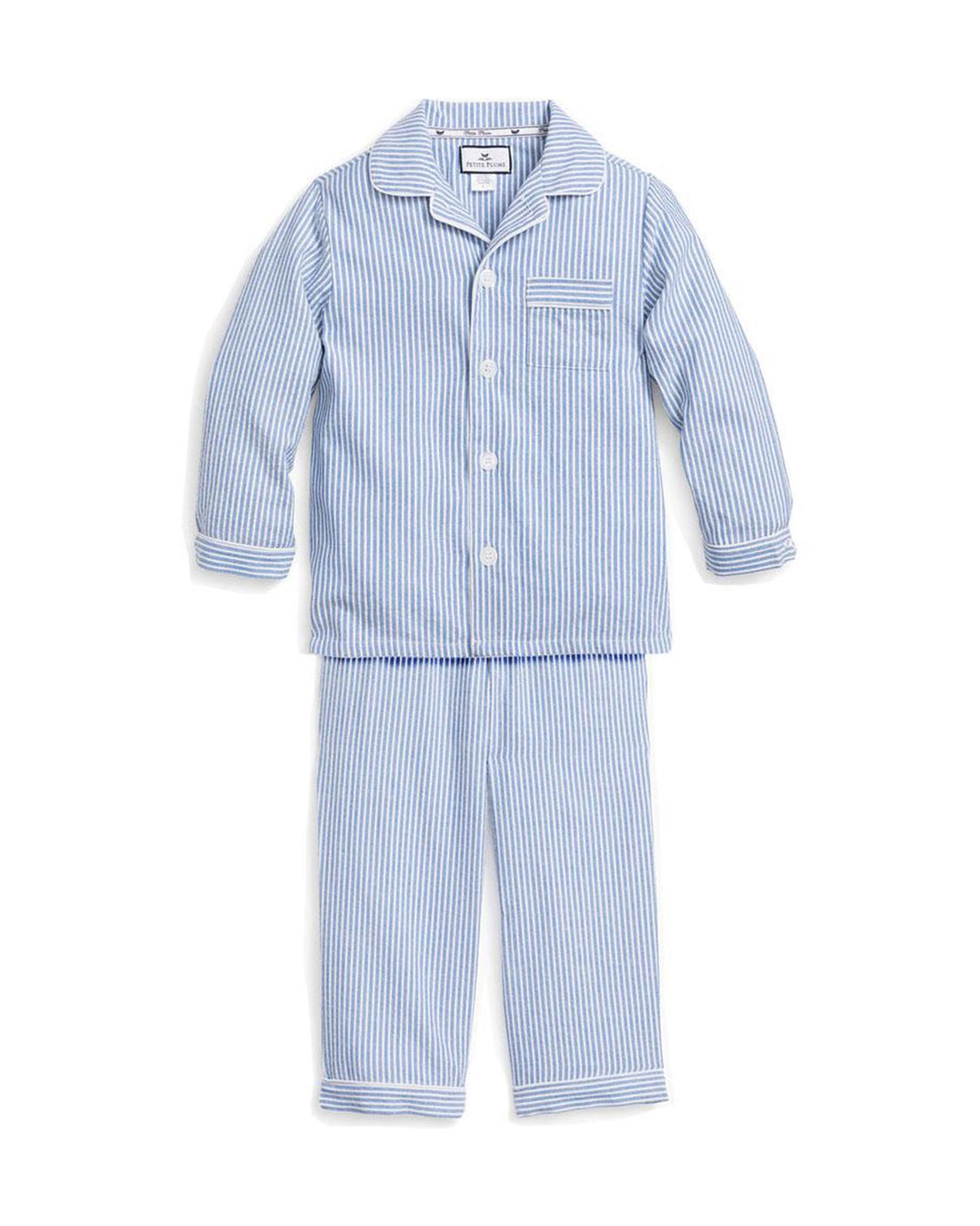 boys french blue seersucker pajama set