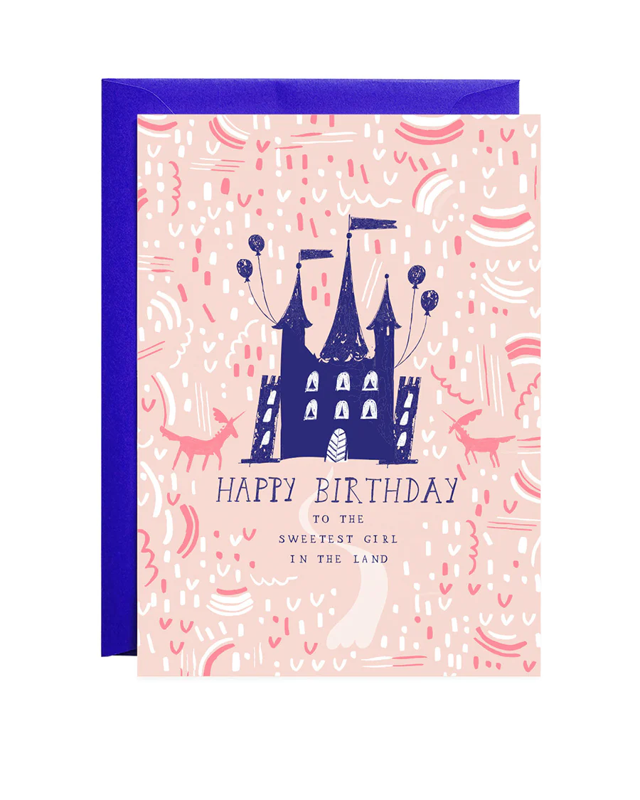 which way to the castle greeting card