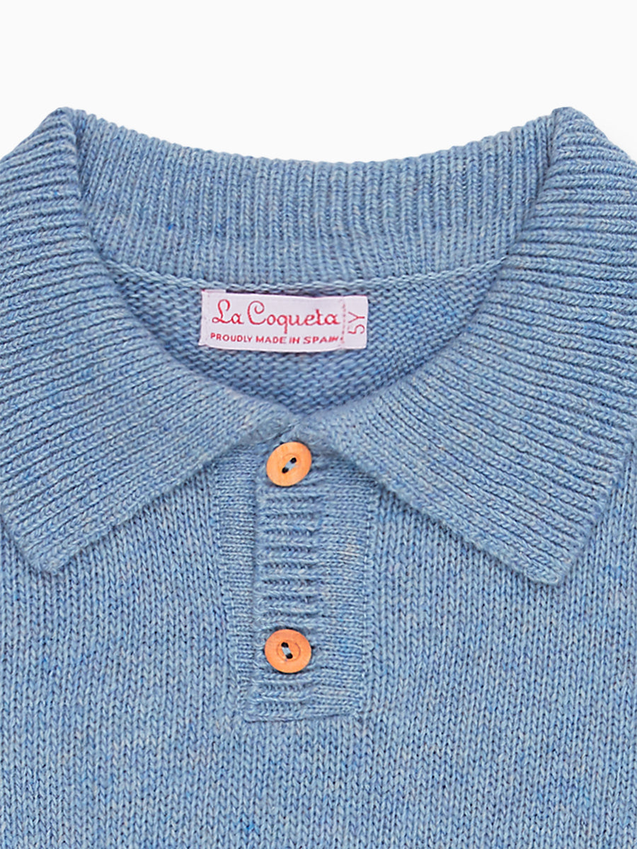 boys dusty blue brio jumper