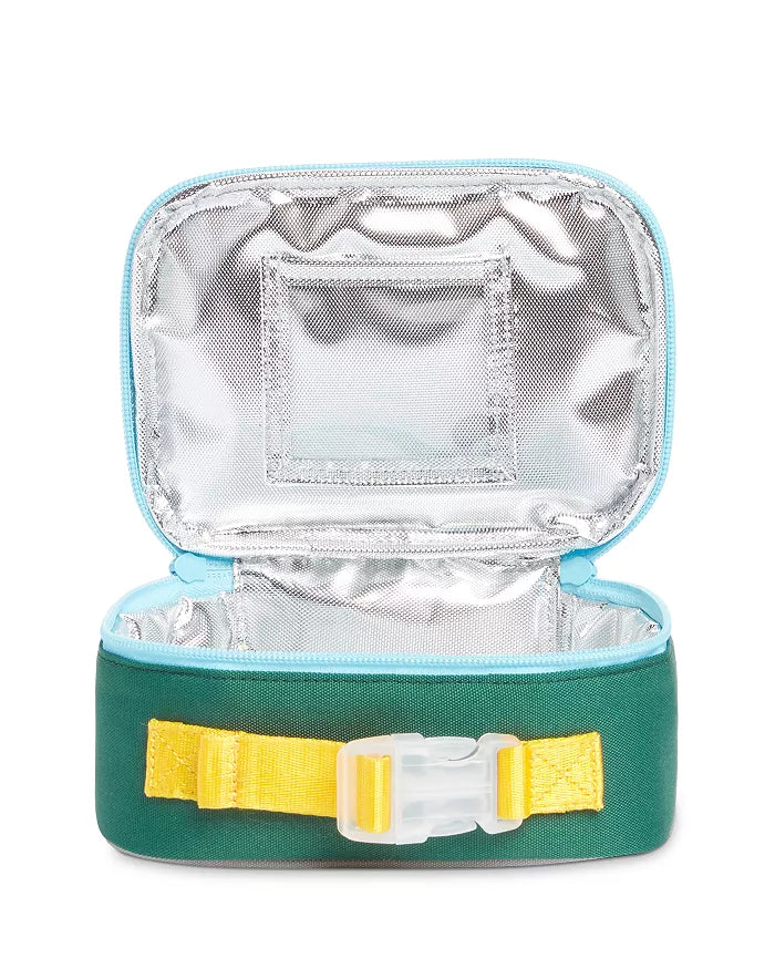 kids green/navy rodgers lunch box