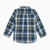 boys blue check nico shirt