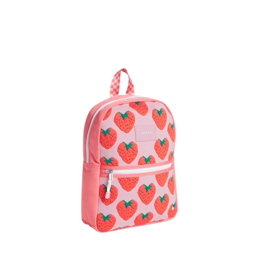 kane kids mini travel-strawberry intarsia backpack
