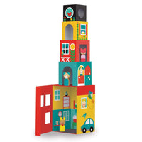 peek-a-boo house stacking blocks set