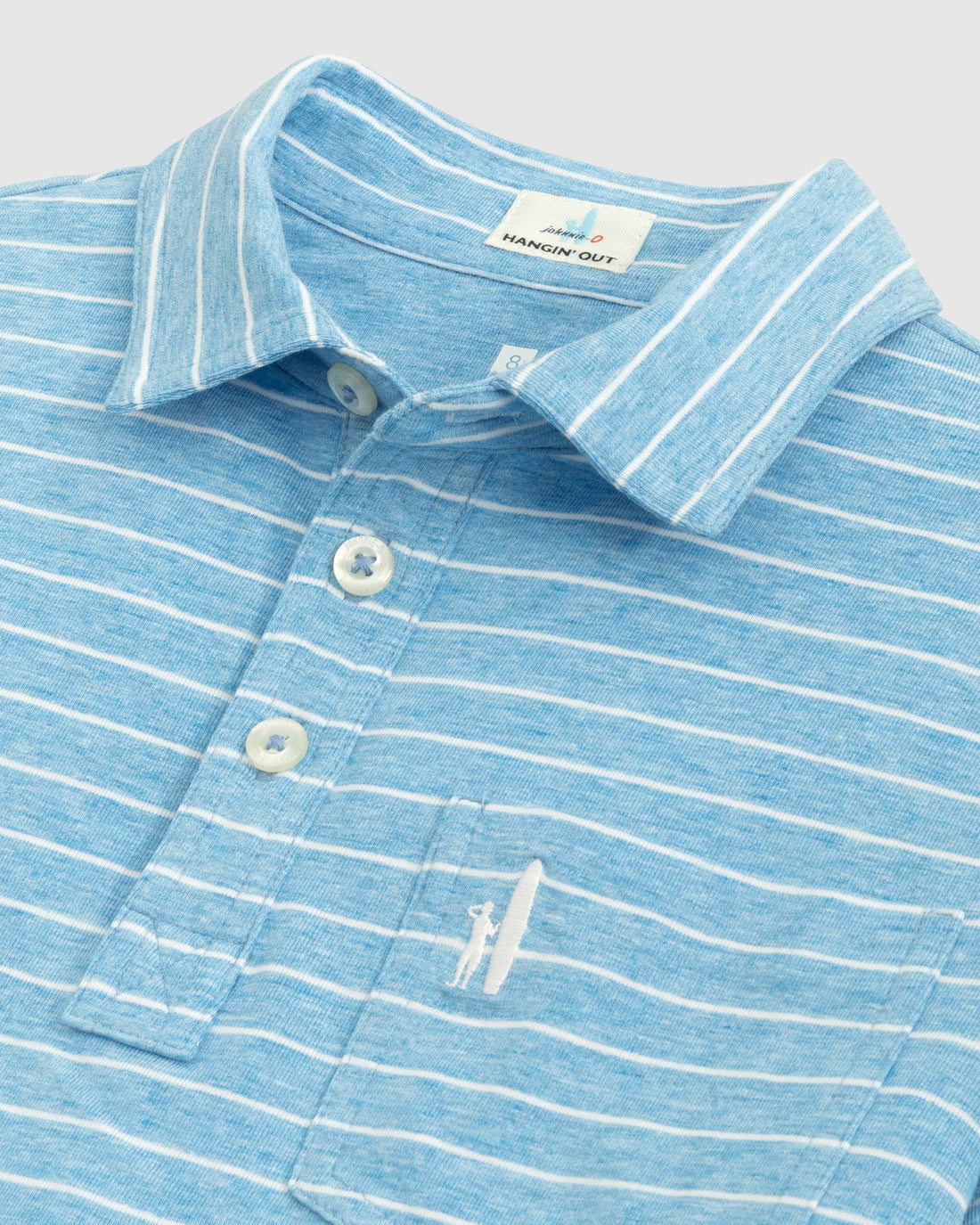 boys blue neese stripe polo