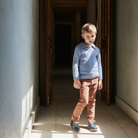 boys dusty blue brio jumper