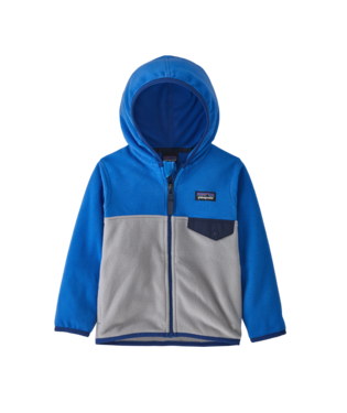 baby boys blue grey  micro d snap-t jkt