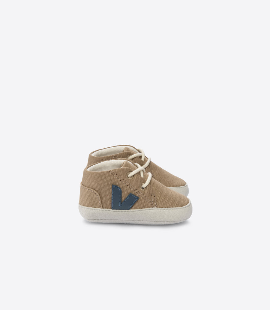 baby brown canvas sneakers