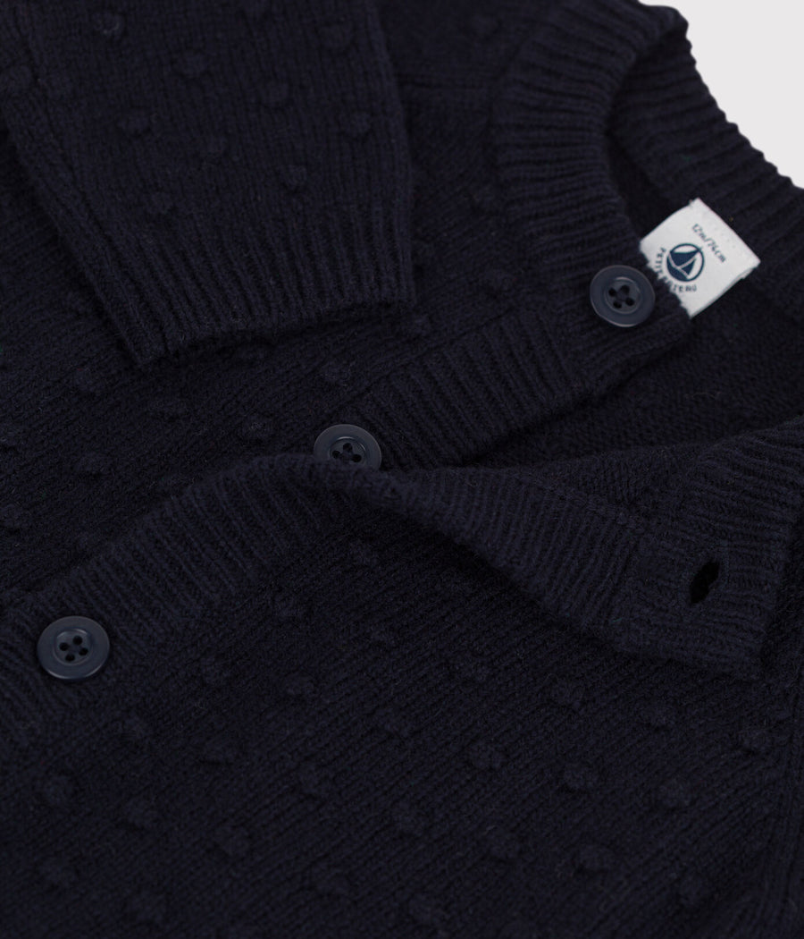baby navy cardigan