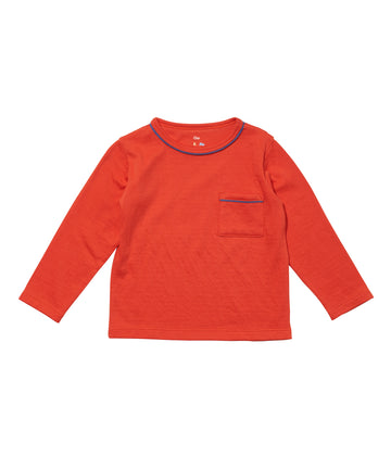 boys red edward long sleeve tee
