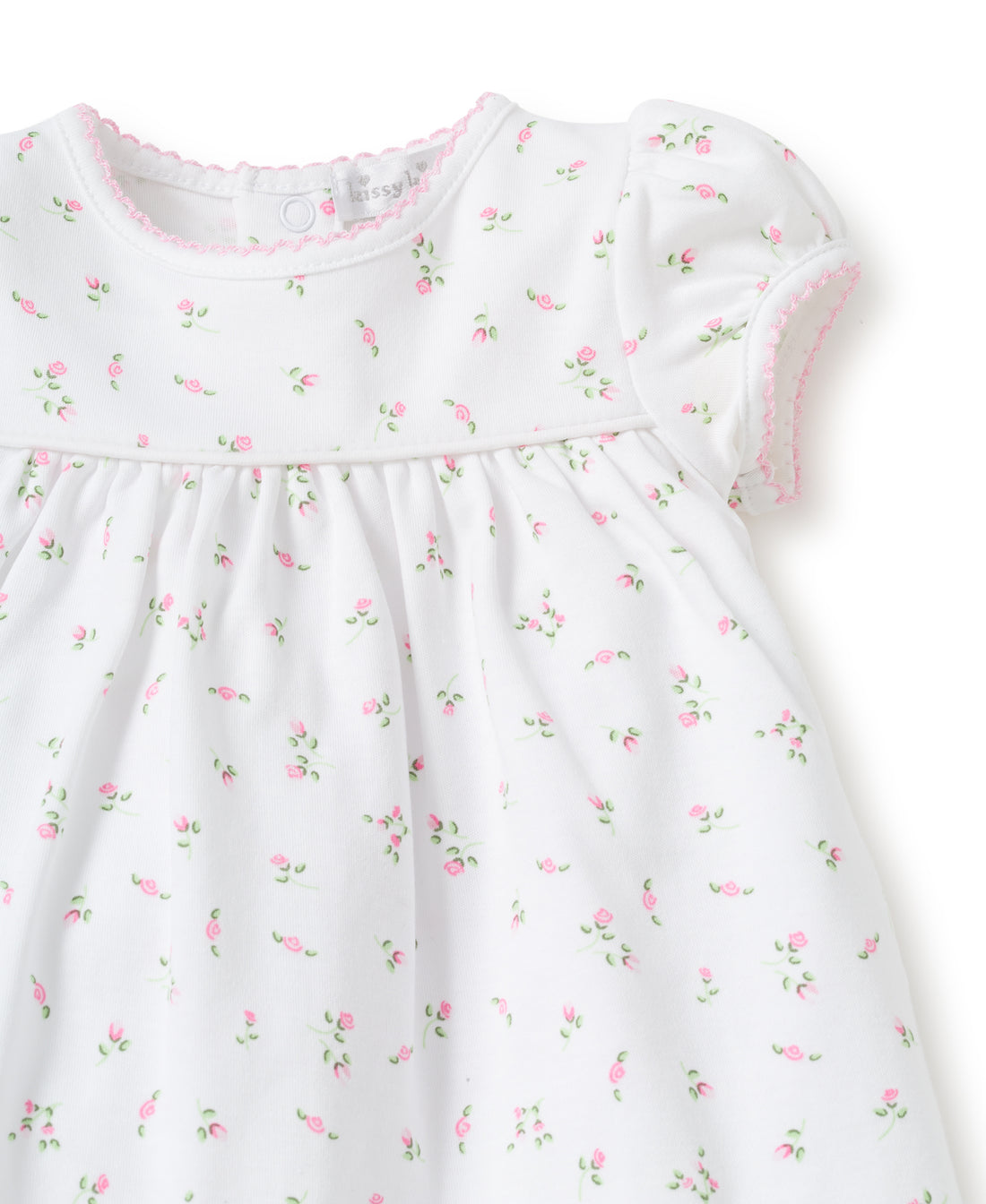 baby multi garden roses dress & diaper cover