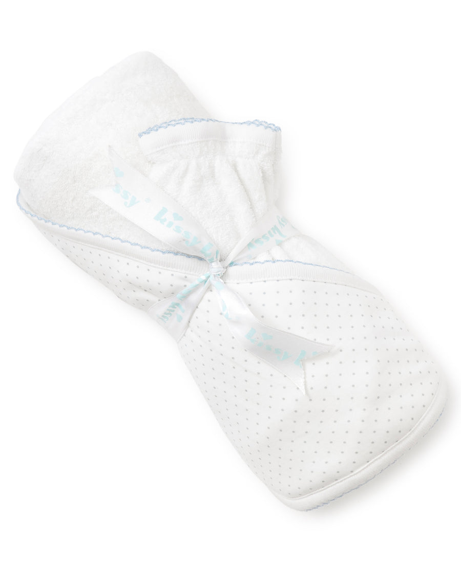 new kissy dots towel with mitts set