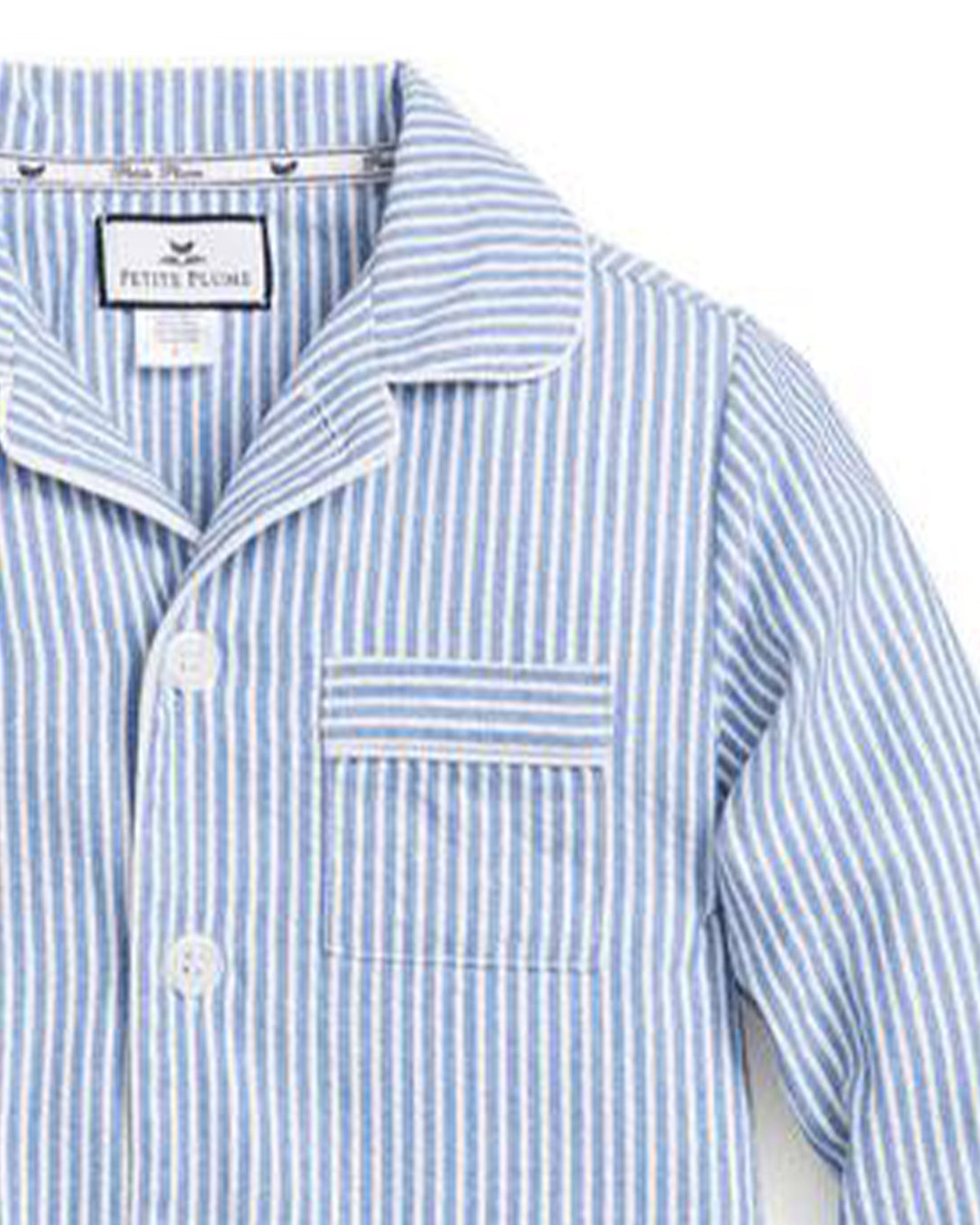 boys french blue seersucker pajama set