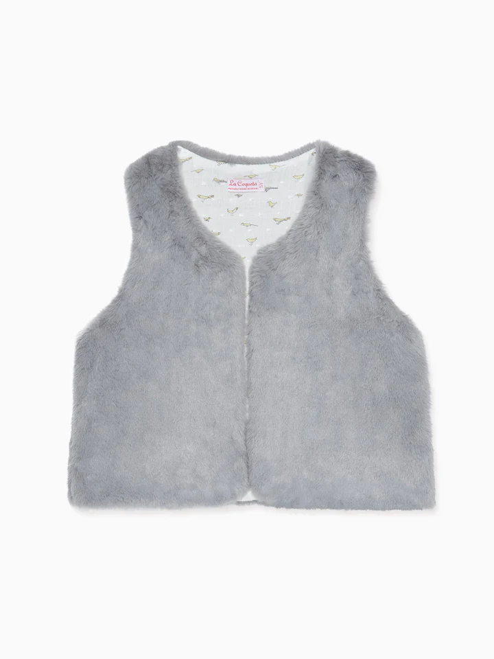 girls grey marisol vest