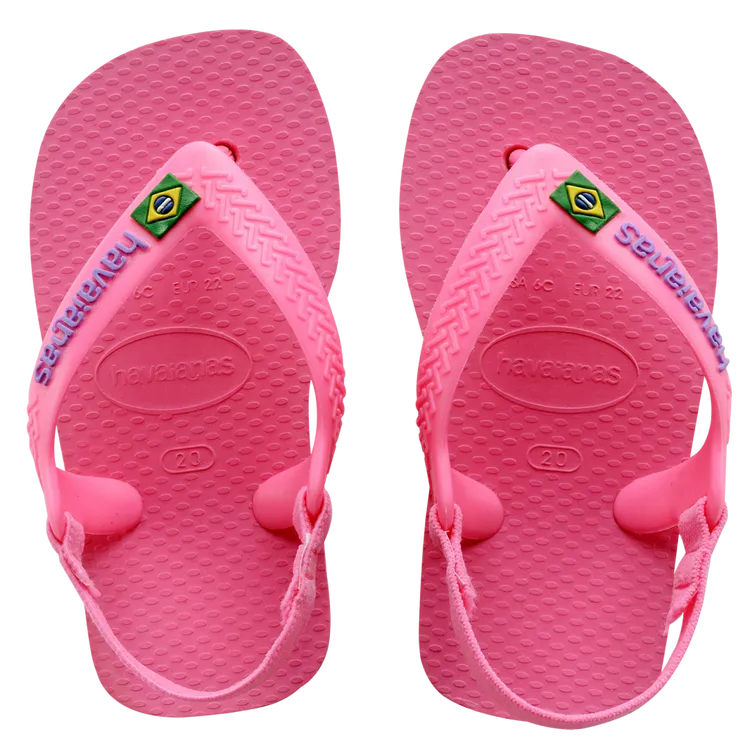 baby brazil sandal crystal rose