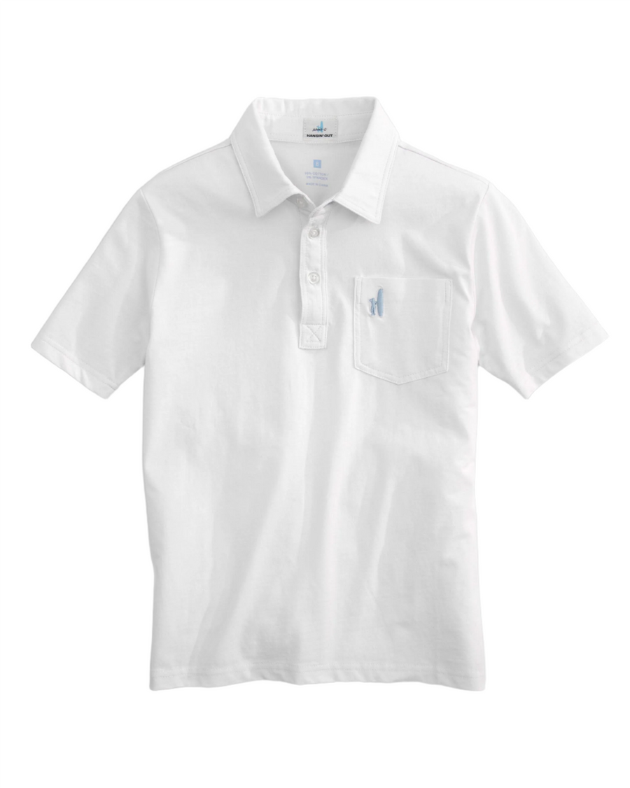 boys white original polo