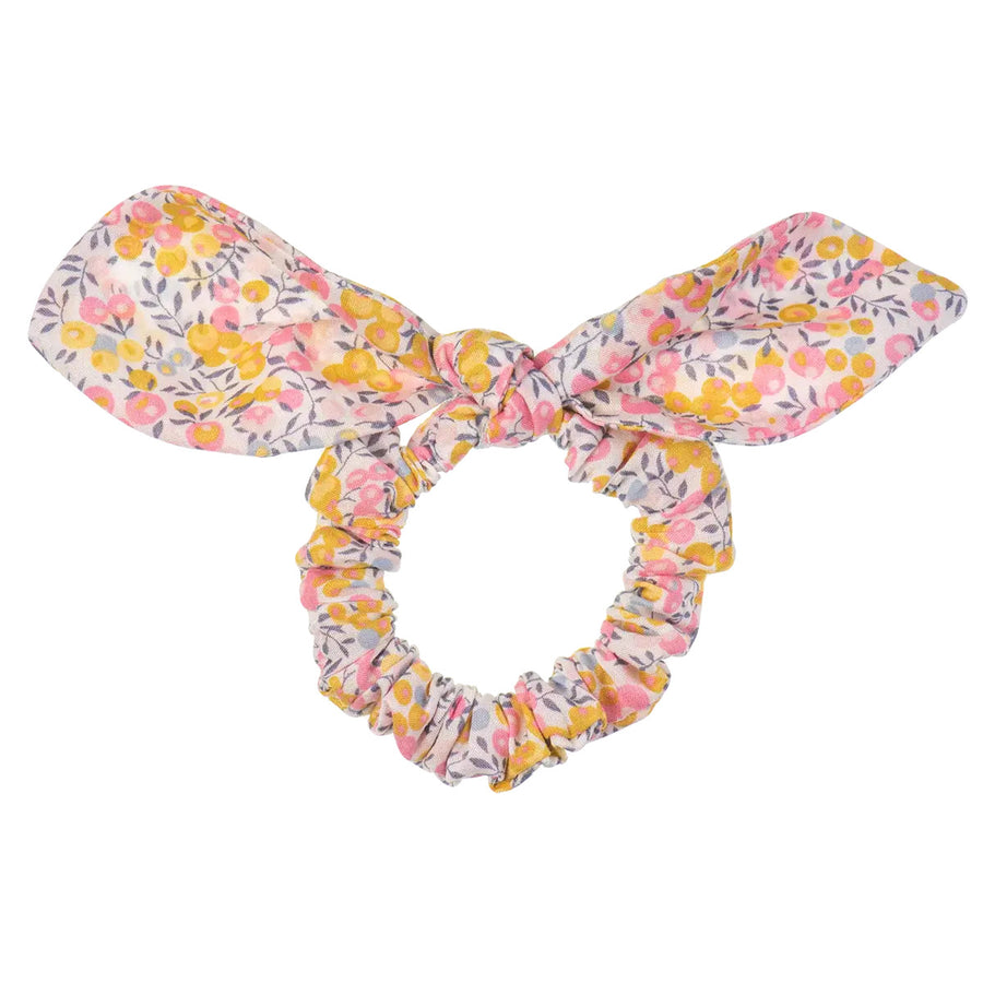 yellow/pink girls liberty hair bow wiltshire bud
