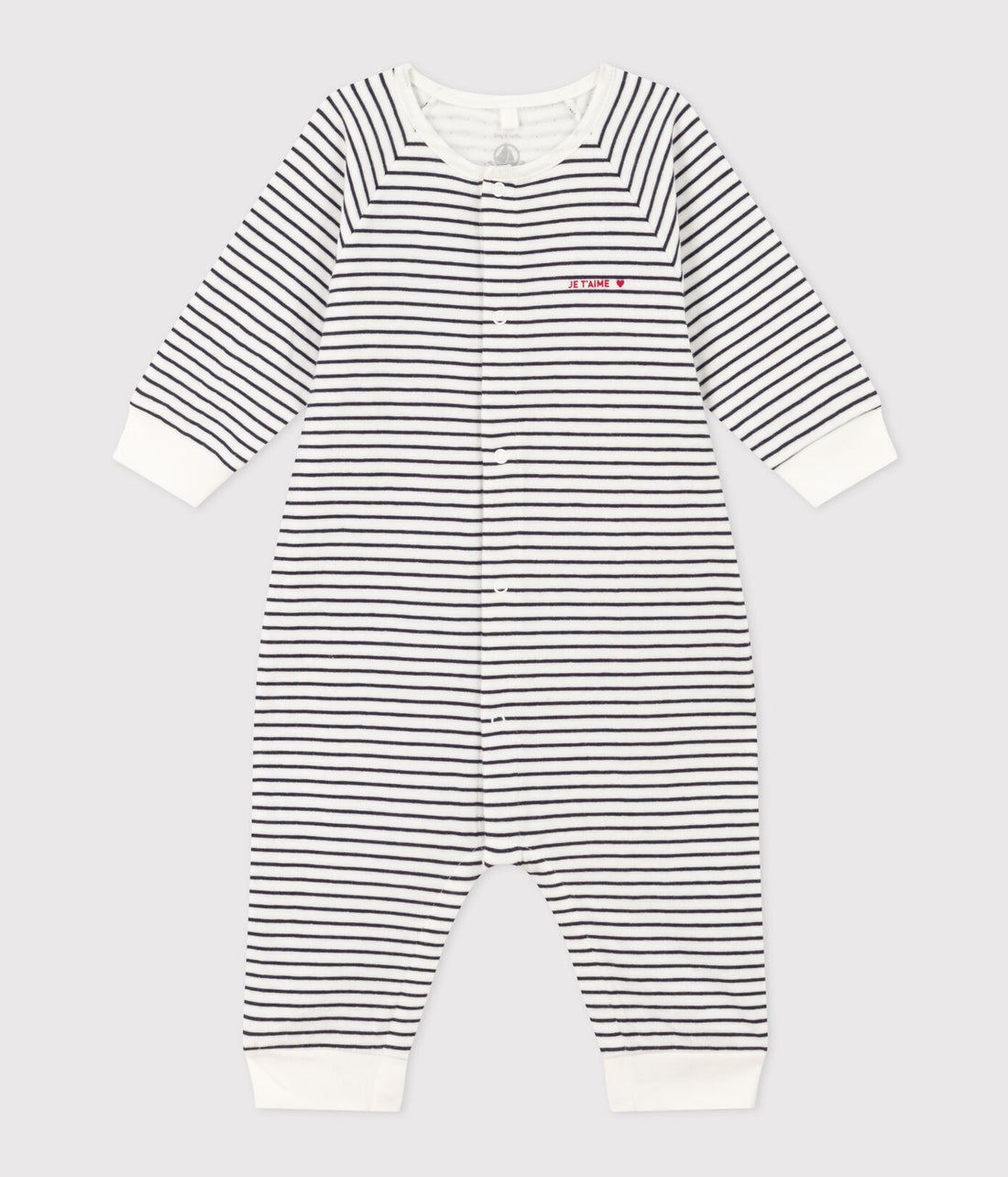 baby boy navy striped romper