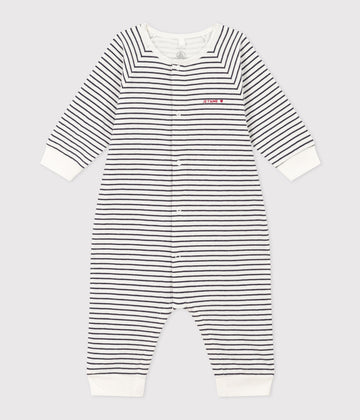 baby boy navy striped romper
