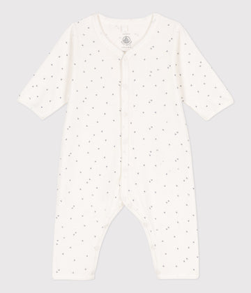 baby boy white star romper