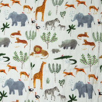 muslin swaddle safari jungle