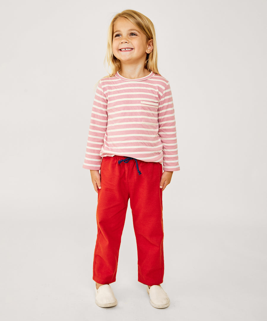 girls pink edward ls tee