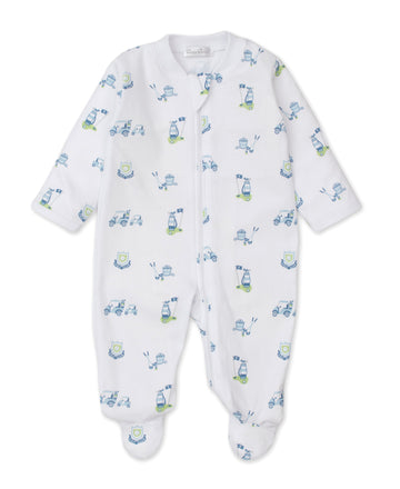 baby multi hole in one footie w/zip