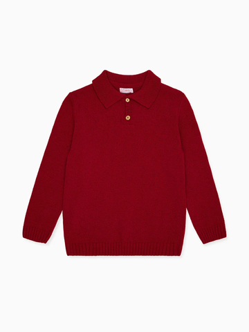 boys burgundy brio jumper