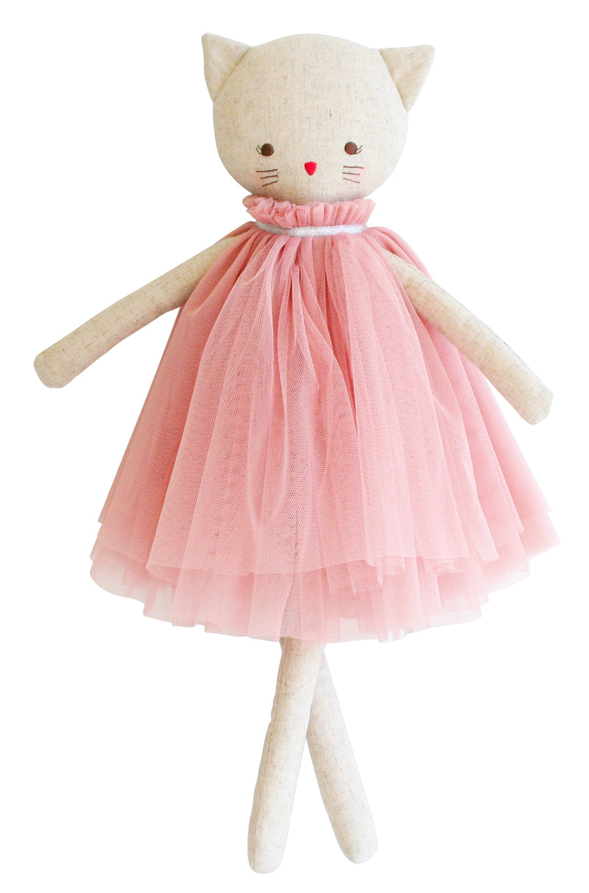 aurelie linen cat doll blush