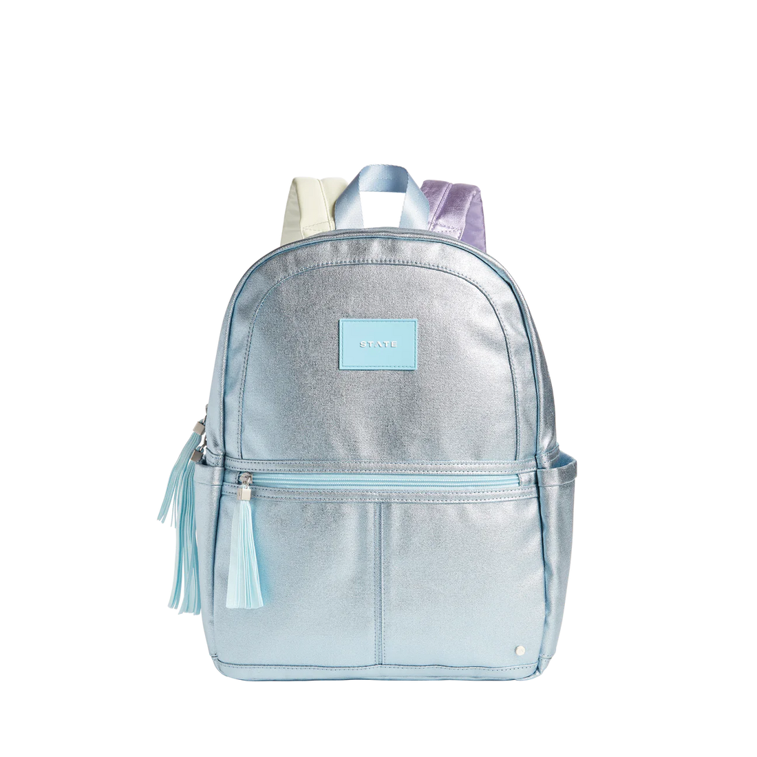 kane kids blue metallic backpack