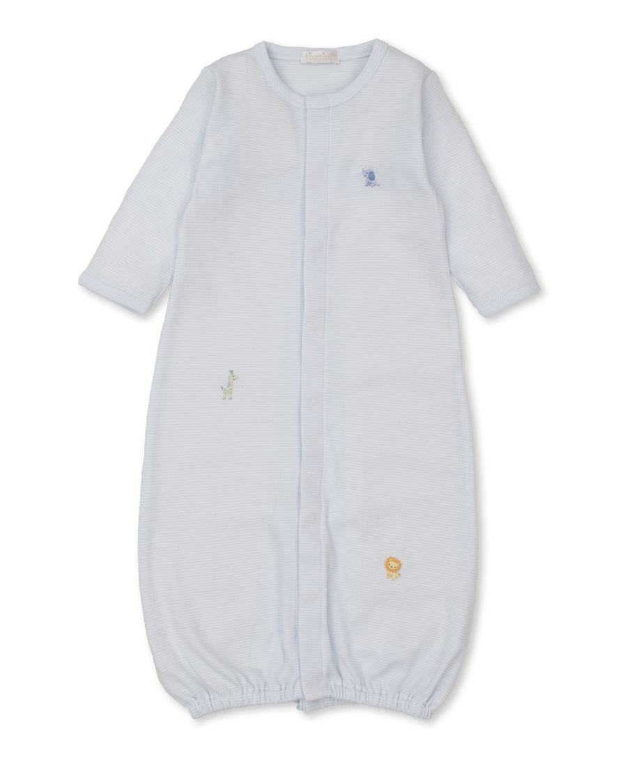 baby blue safari style conv gown