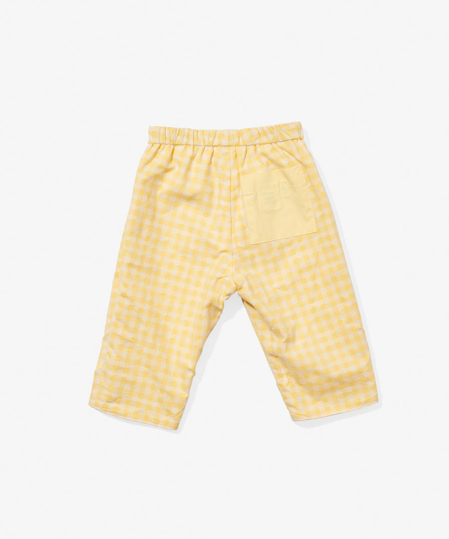 baby yellow reversible pants
