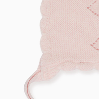 baby pink abril cashmere bonnet