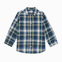 boys blue check nico shirt