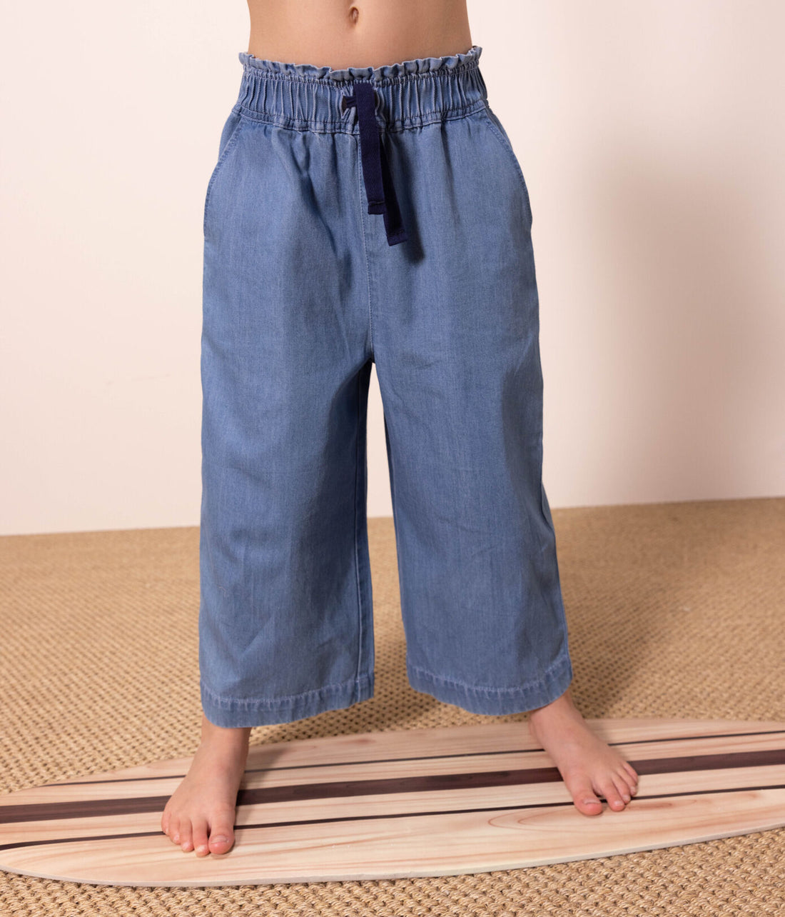 wide leg denim pant