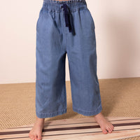 wide leg denim pant