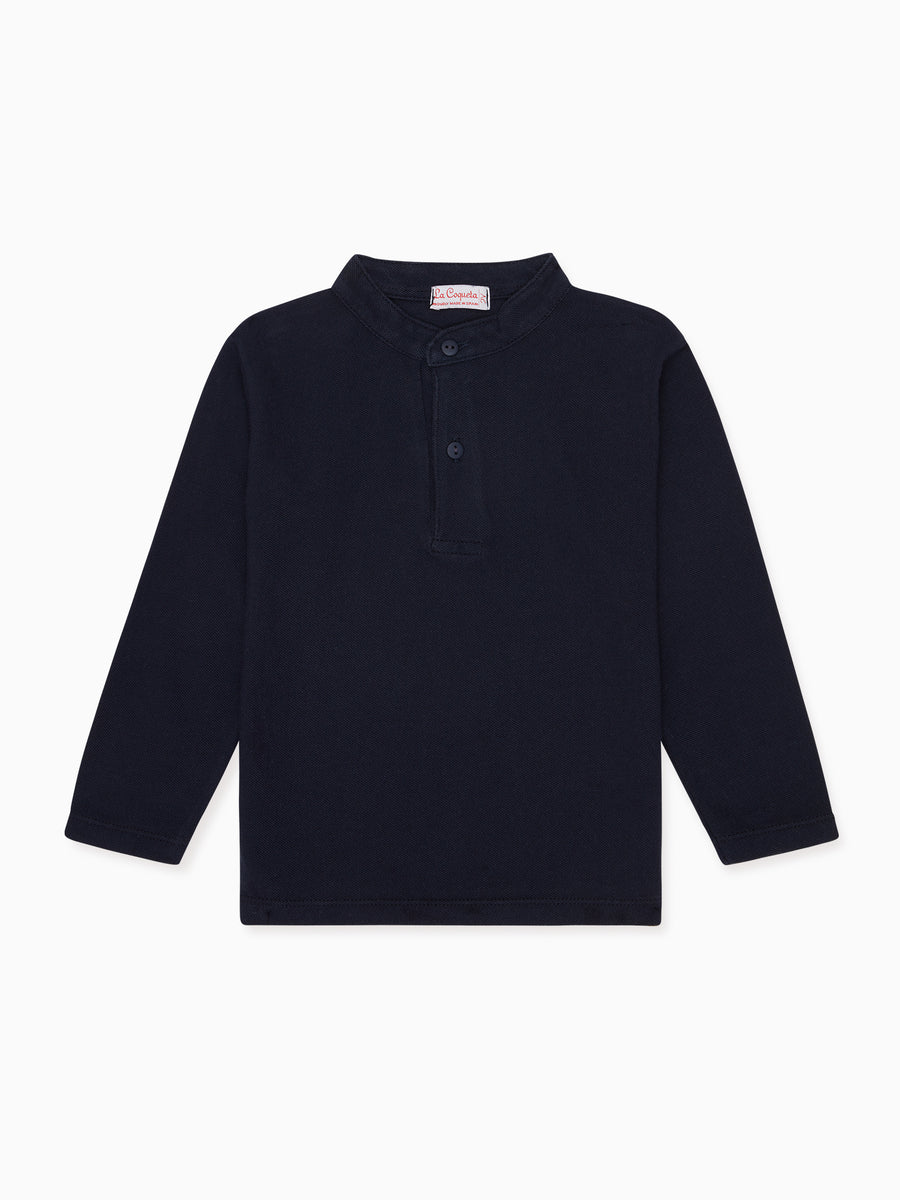 boys navy alcomo polo shirt