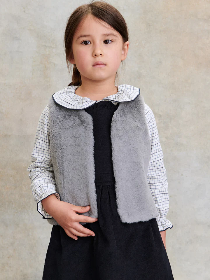 girls grey marisol vest