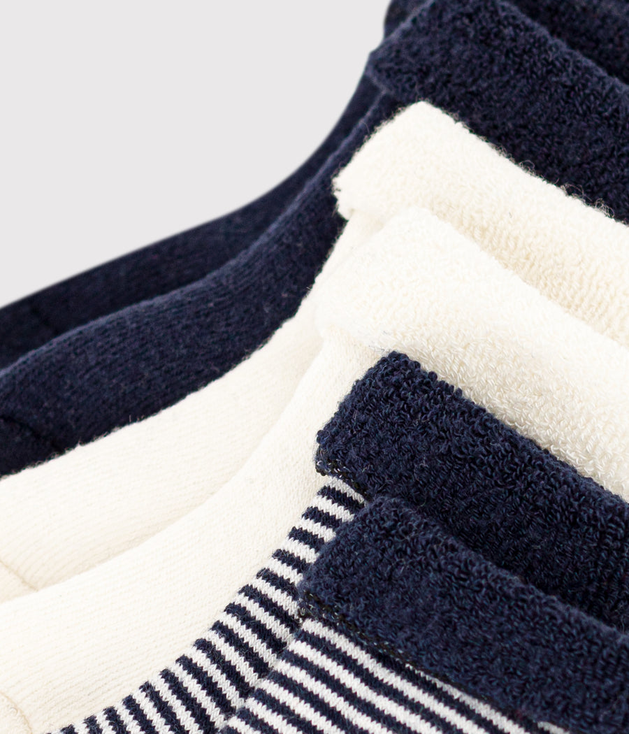 baby navy white 3 pk socks