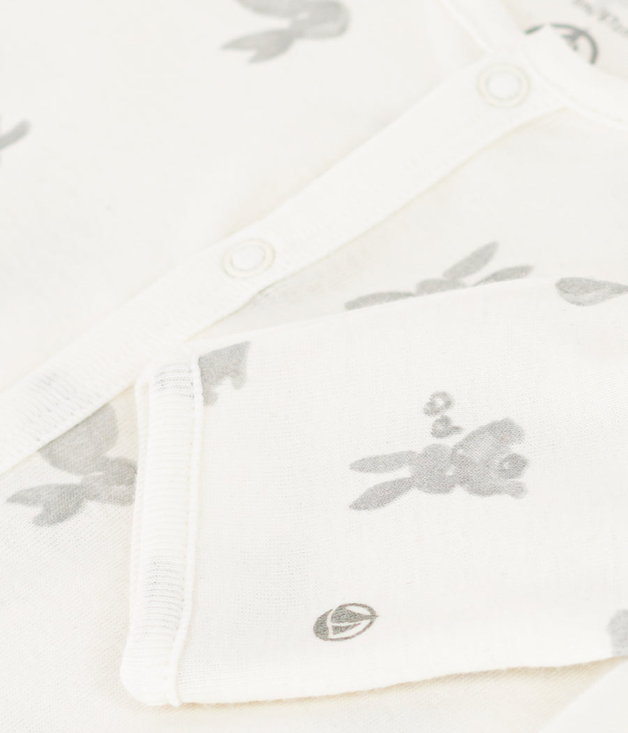 baby girl white bunny gown
