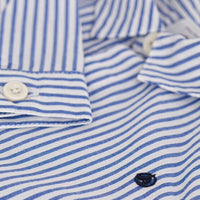 long-sleeved striped shirt