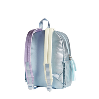 kane kids blue metallic backpack