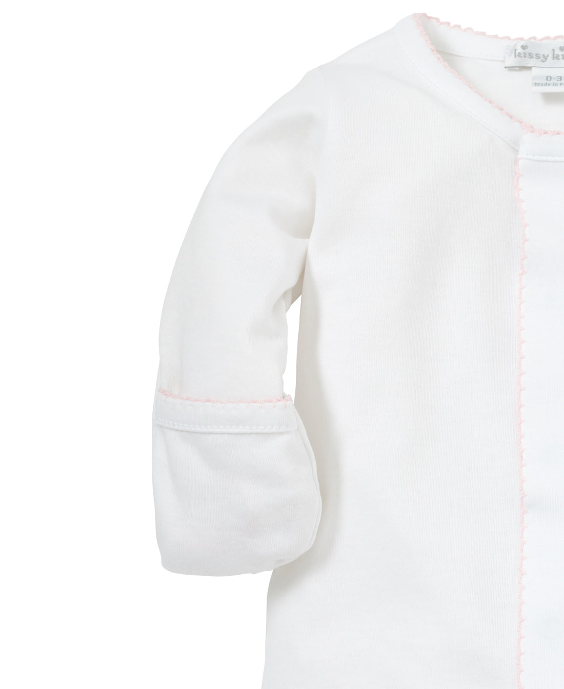 baby white kissy kissy basics footie new