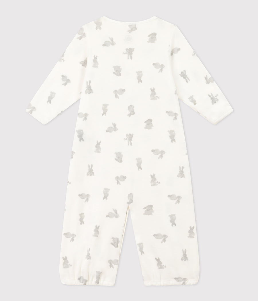 baby girl white bunny gown