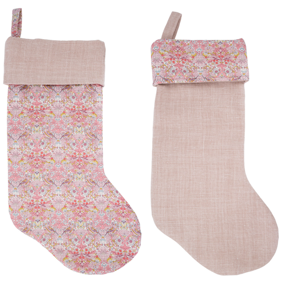 reversible stocking liberty strawberry pink
