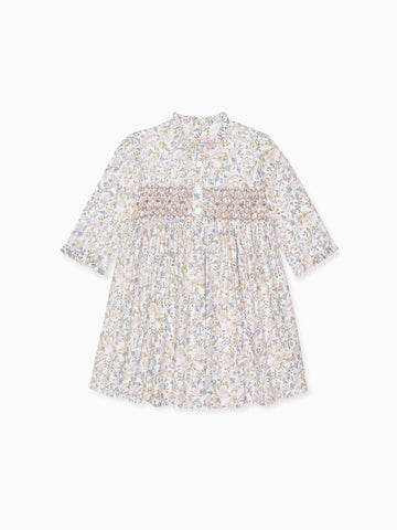 girls azulina smock dress