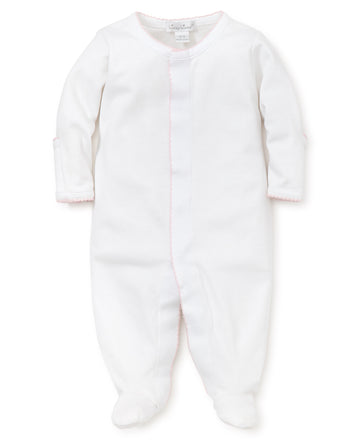 baby white kissy kissy basics footie new